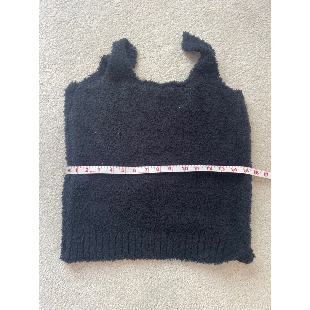NWT SKIMS Cozy Knit Tank Onyx Black Boucle Kim Kardashian Loungewear Top 2X/3X - Picture 6 of 7